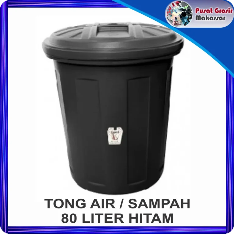 tong air sampah 80 liter hitam