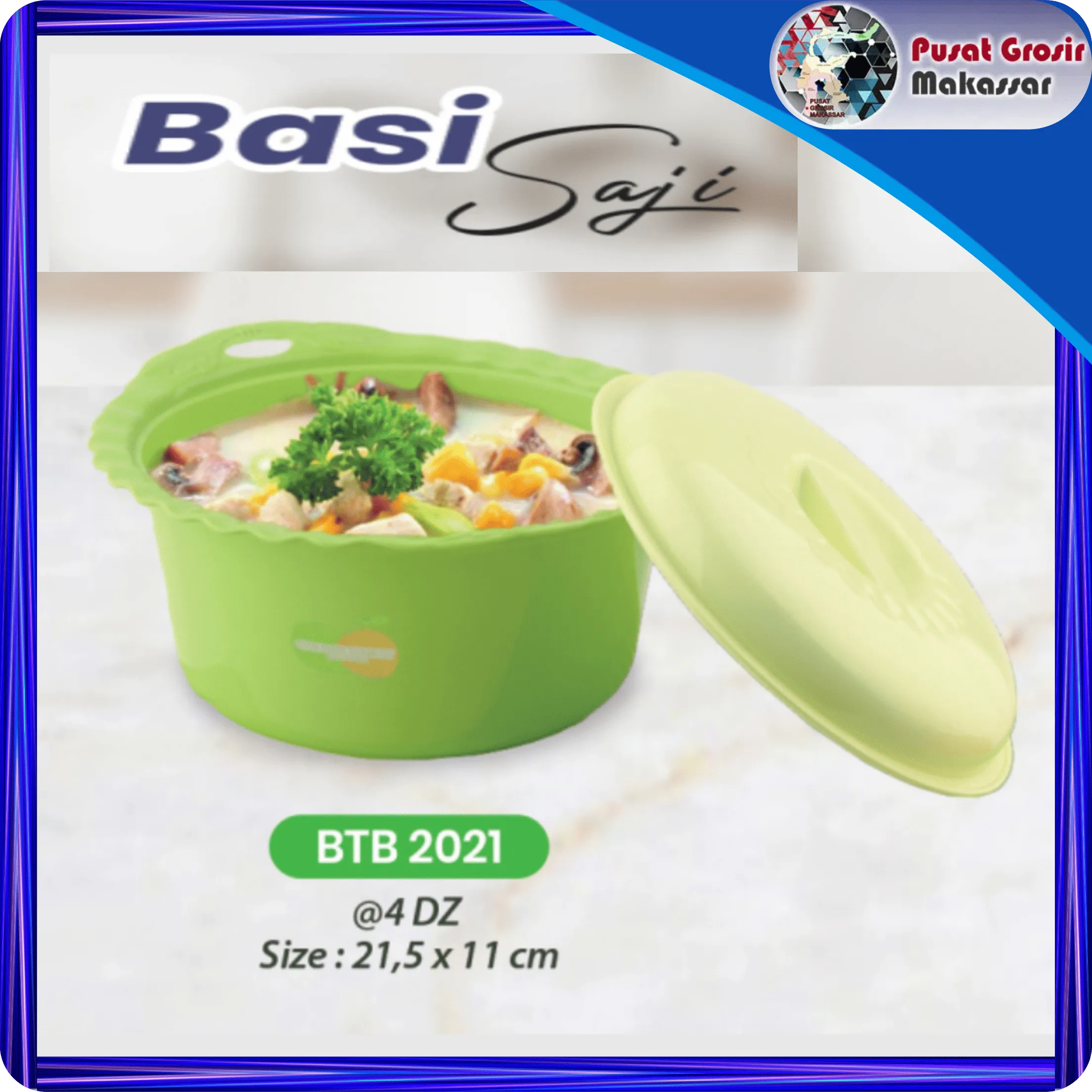 basi tutup bulat hijau btb 2021h