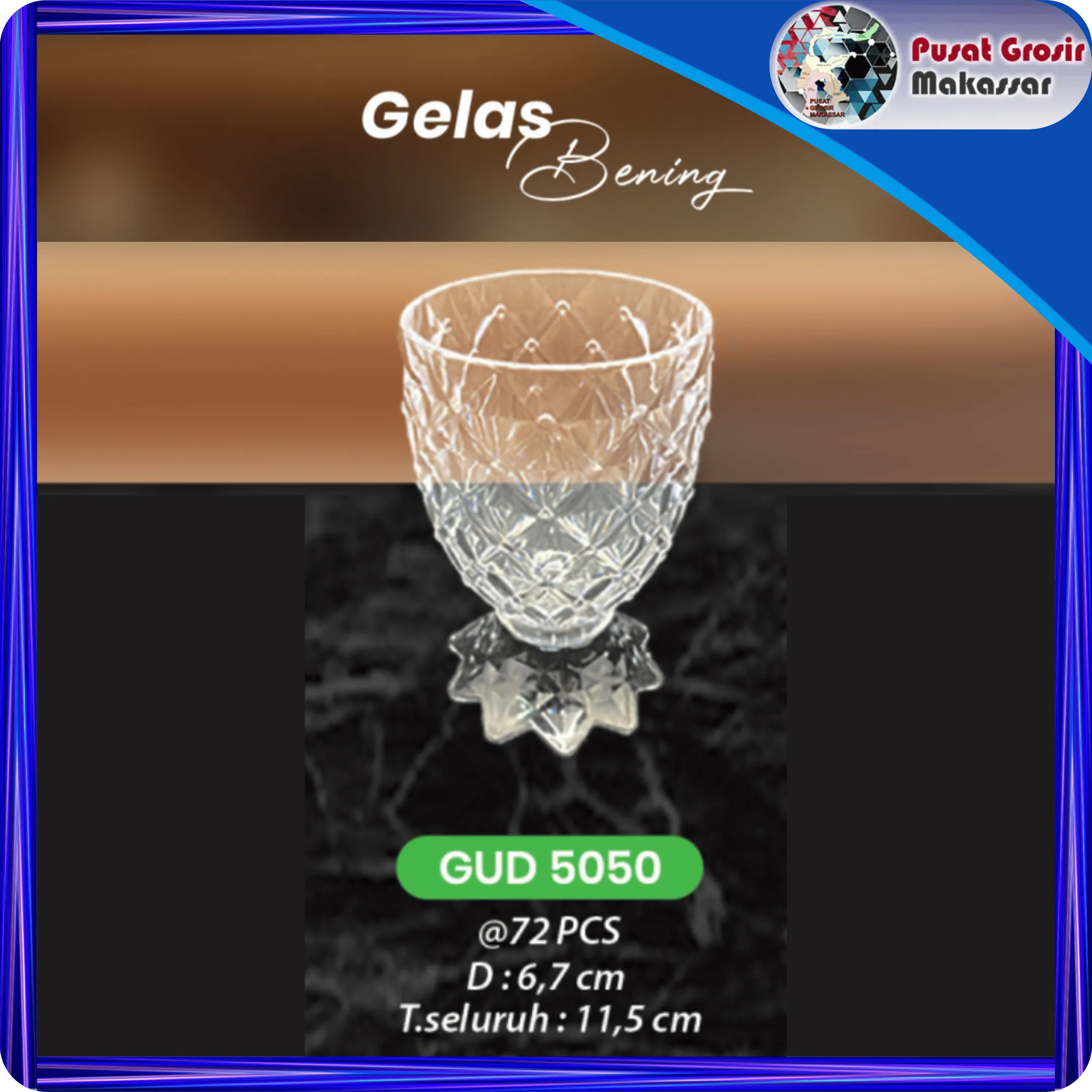 gelas diamond natural gud 5050n