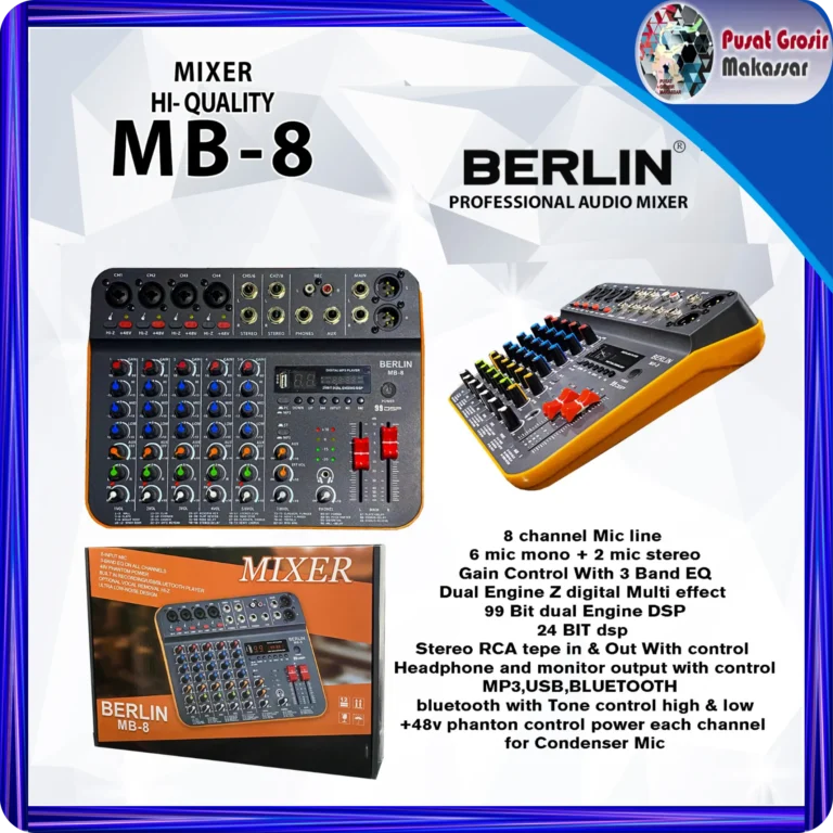 power mixer berlin hi quality ss mb 8