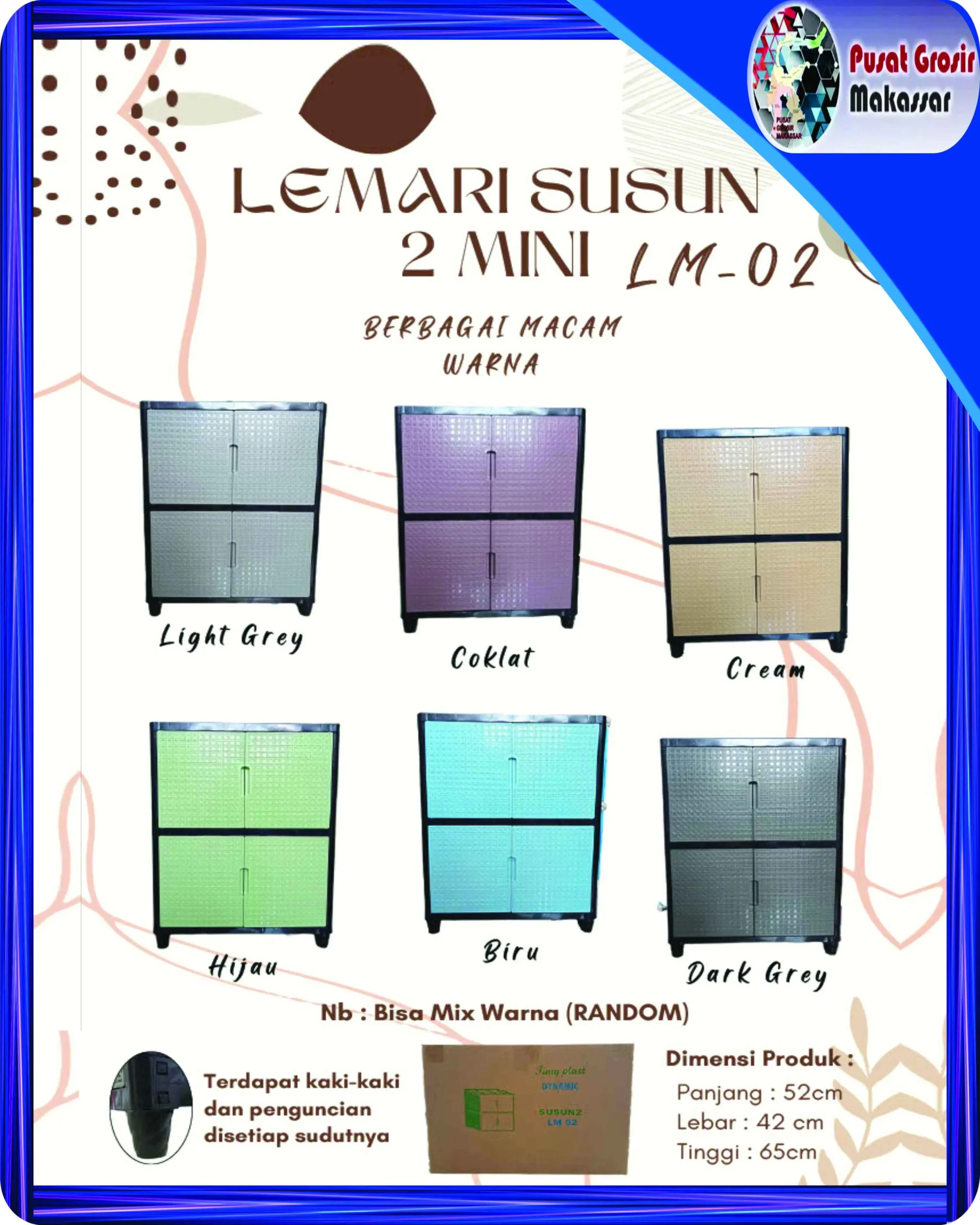 lemari dynamic 2 susun lm 02