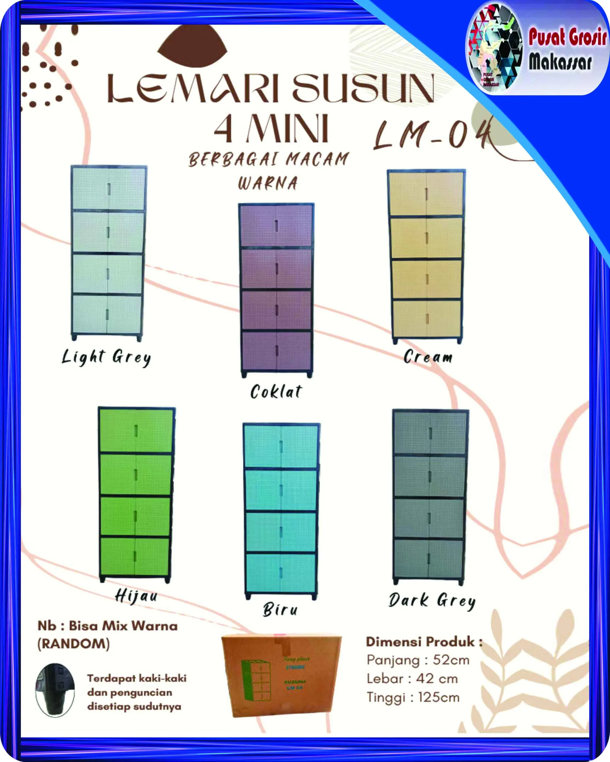 lemari dynamic 4 susun lm