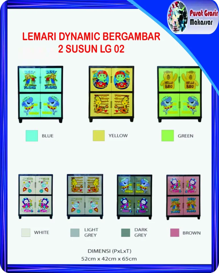 lemari dynamic bergambar 2 susun lg 02 7 11zon