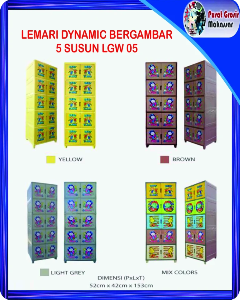 lemari dynamic bergambar 5 susun lgw 05 9 11zon
