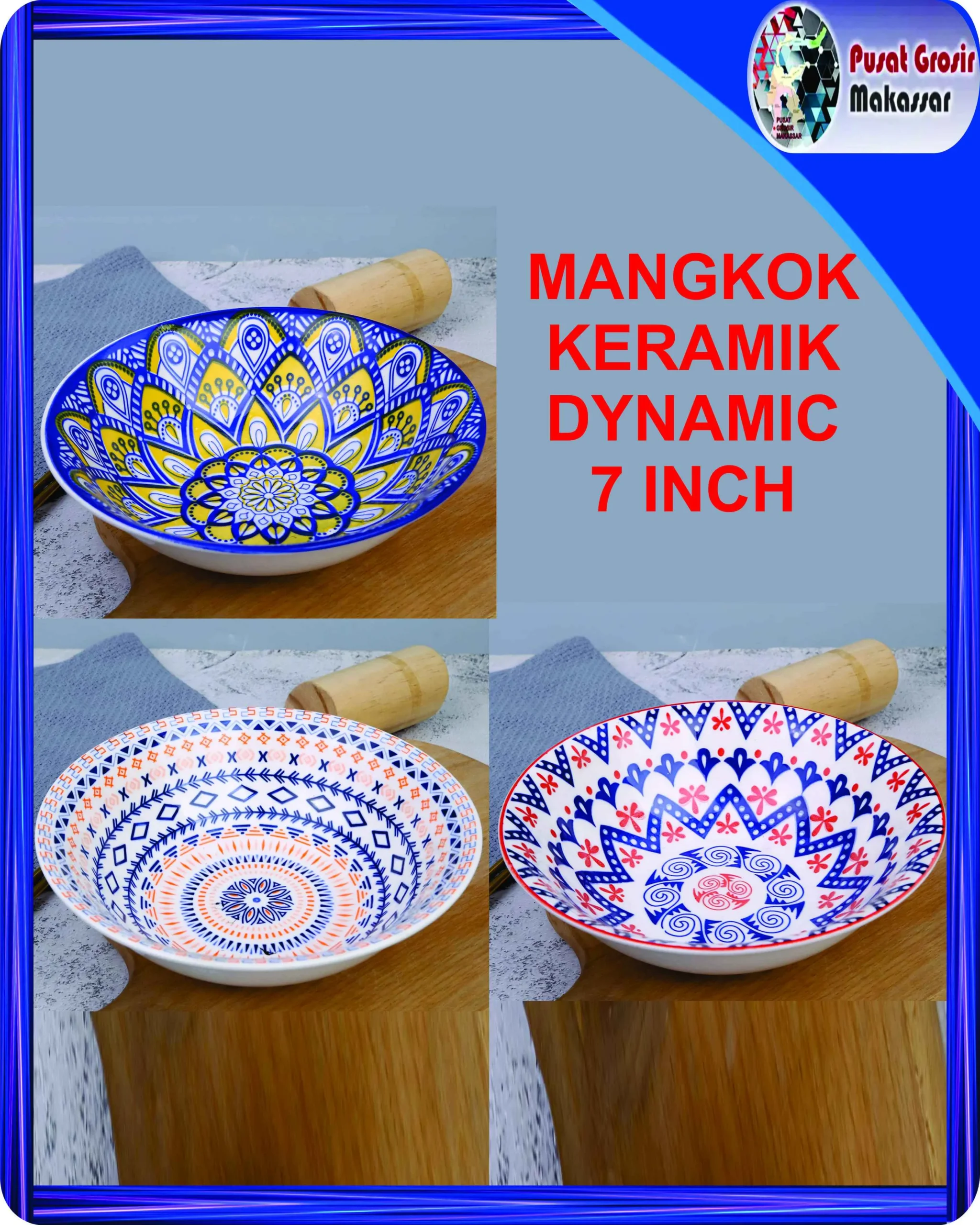 mangkok keramik dynamic 7 inch 12 11zon