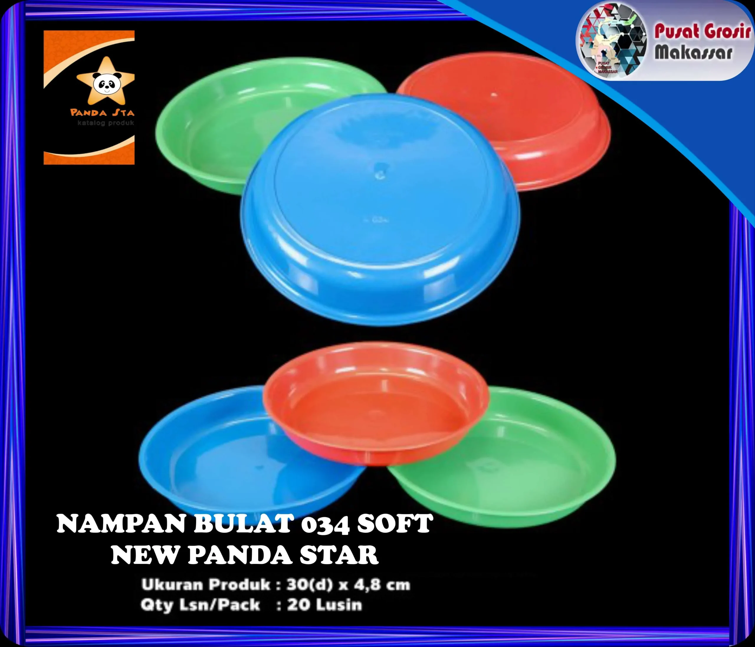 nampan bulat 034 soft new panda star