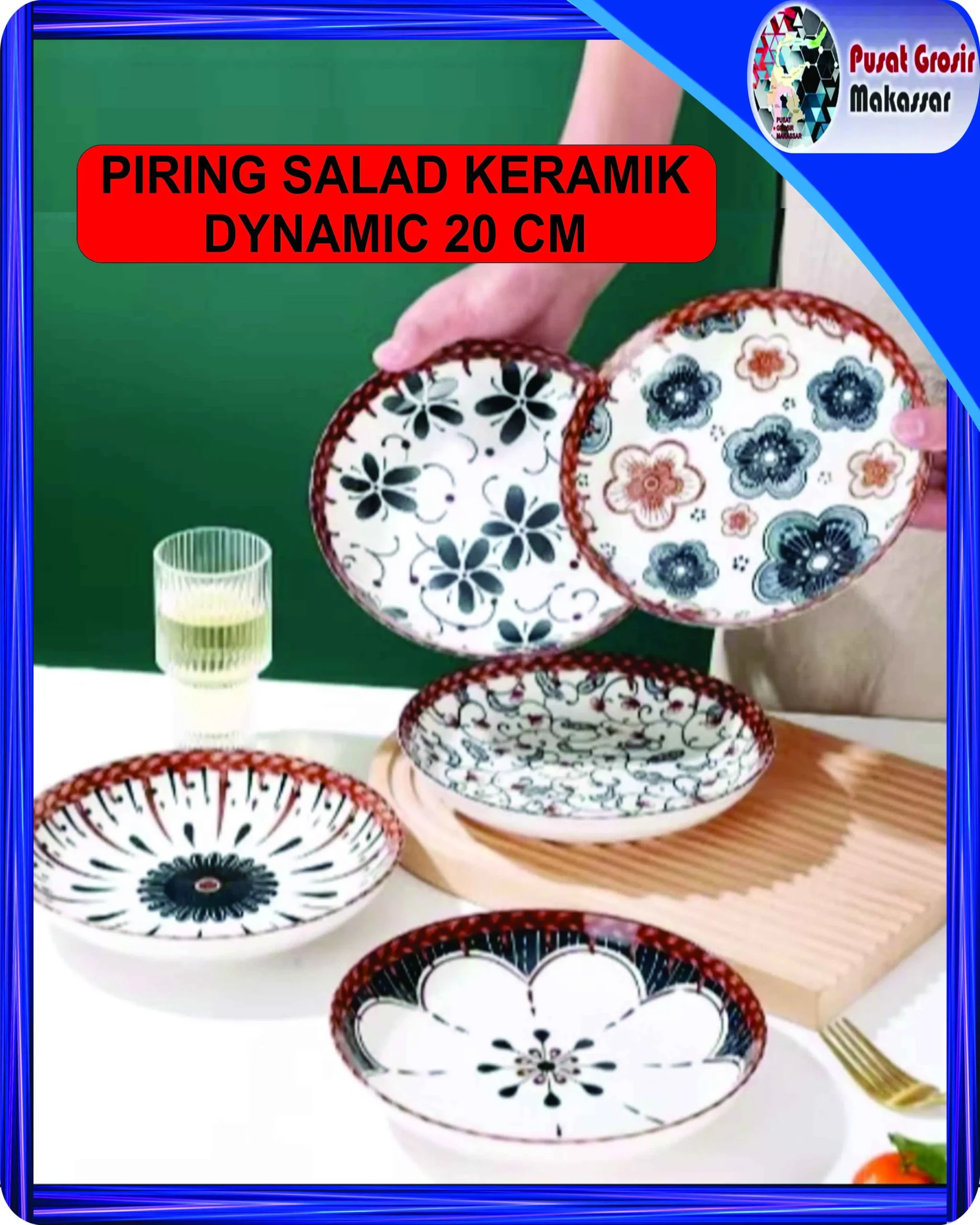 piring salad keramik dynamic 20 cm 14 11zon