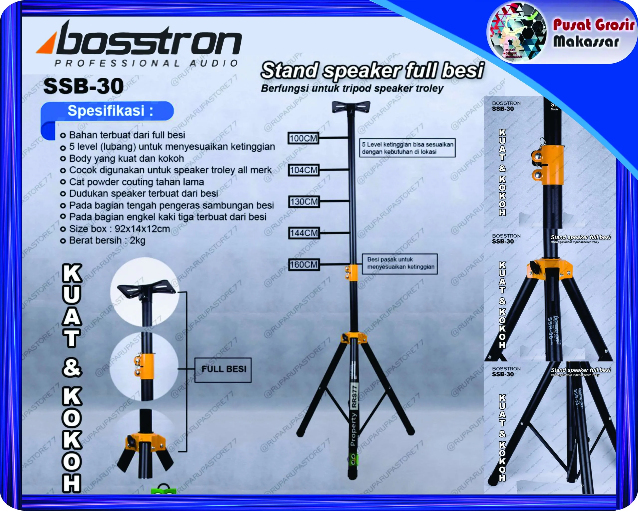 stand speaker bosstron ssb 30