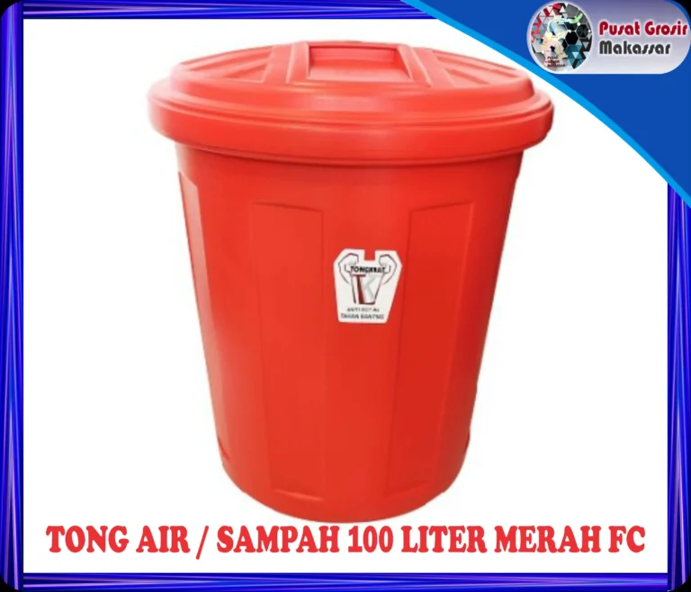 tong air sampah 100 liter merah fc