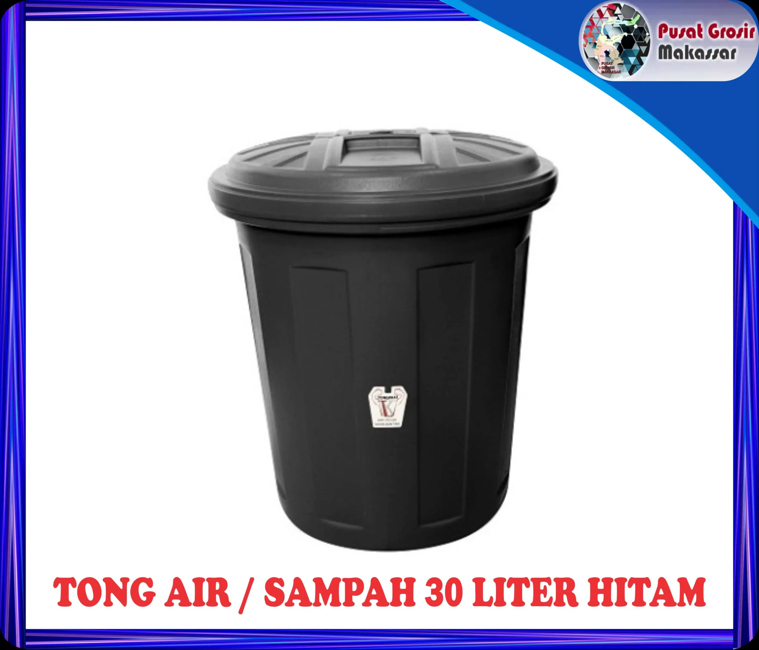 tong air sampah 30 liter hitam
