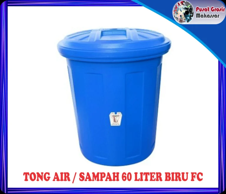 tong air sampah 60 liter biru fc
