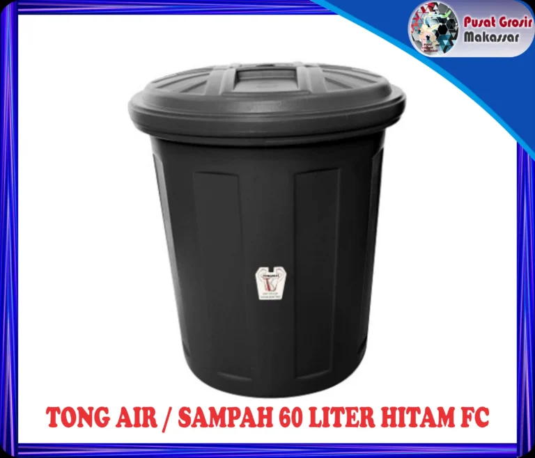 tong air sampah 60 liter hitam