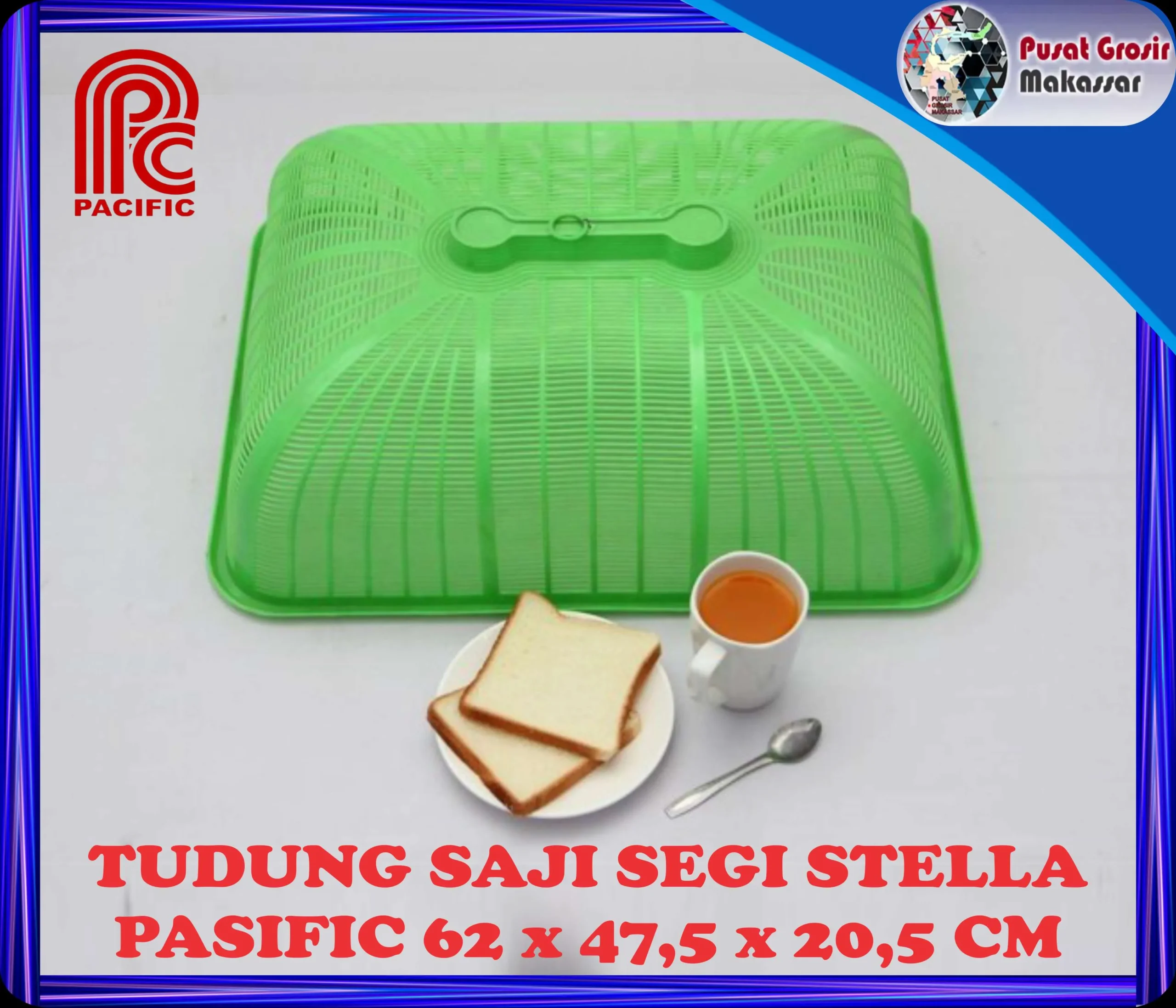 tudung saji segi stella pasific 62 x 47,5 x 20,5 cm