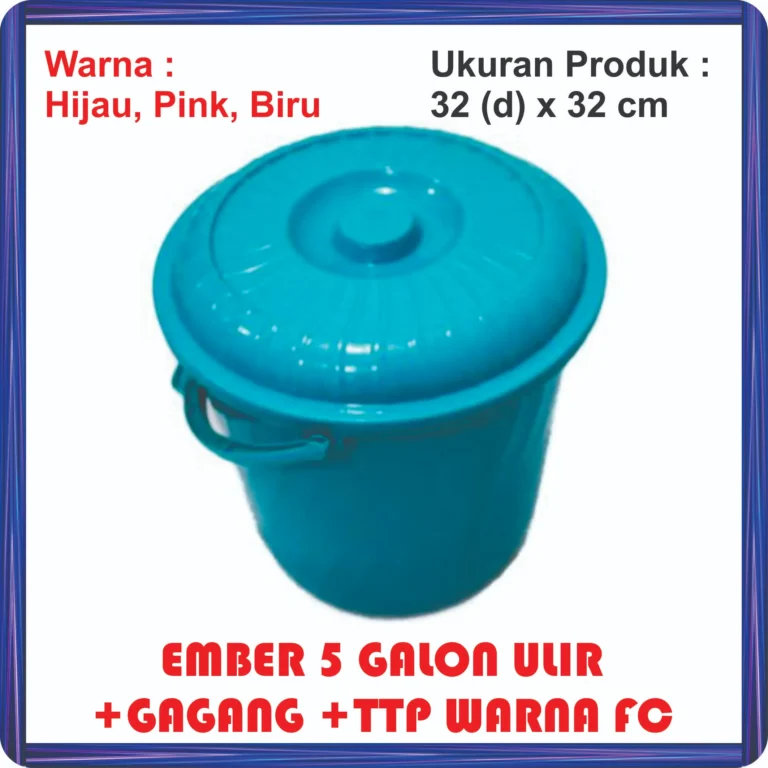 ember 5 galon ulir +gagang +ttp warna fc