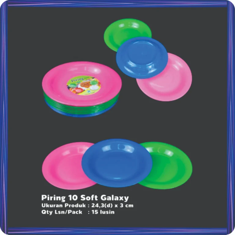 piring tebal plastik 10 soft galaxy