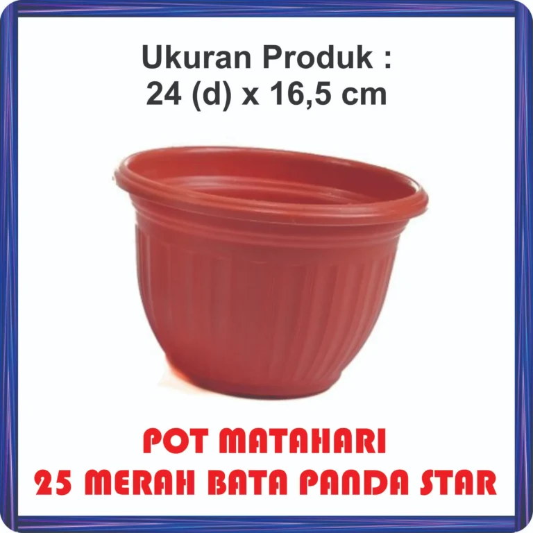 pot matahari 25 merah bata panda star