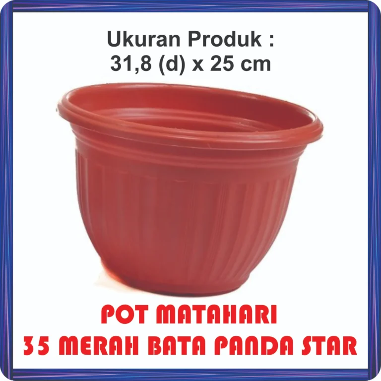 pot matahari 35 merah bata panda star