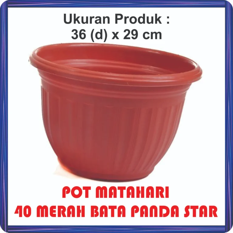 pot matahari 40 merah bata panda star