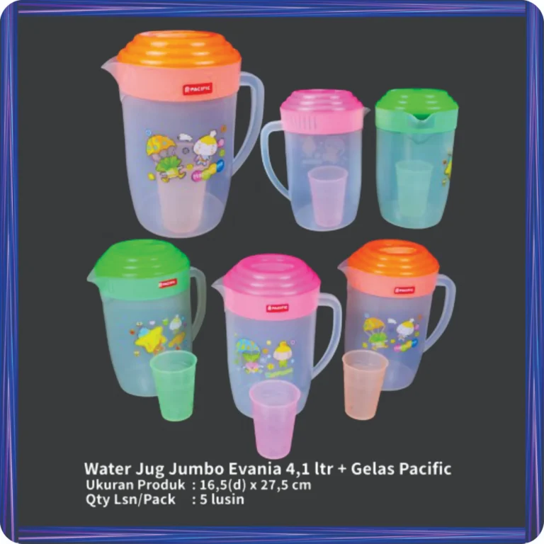 water jug jumbo evania + gelas pasific