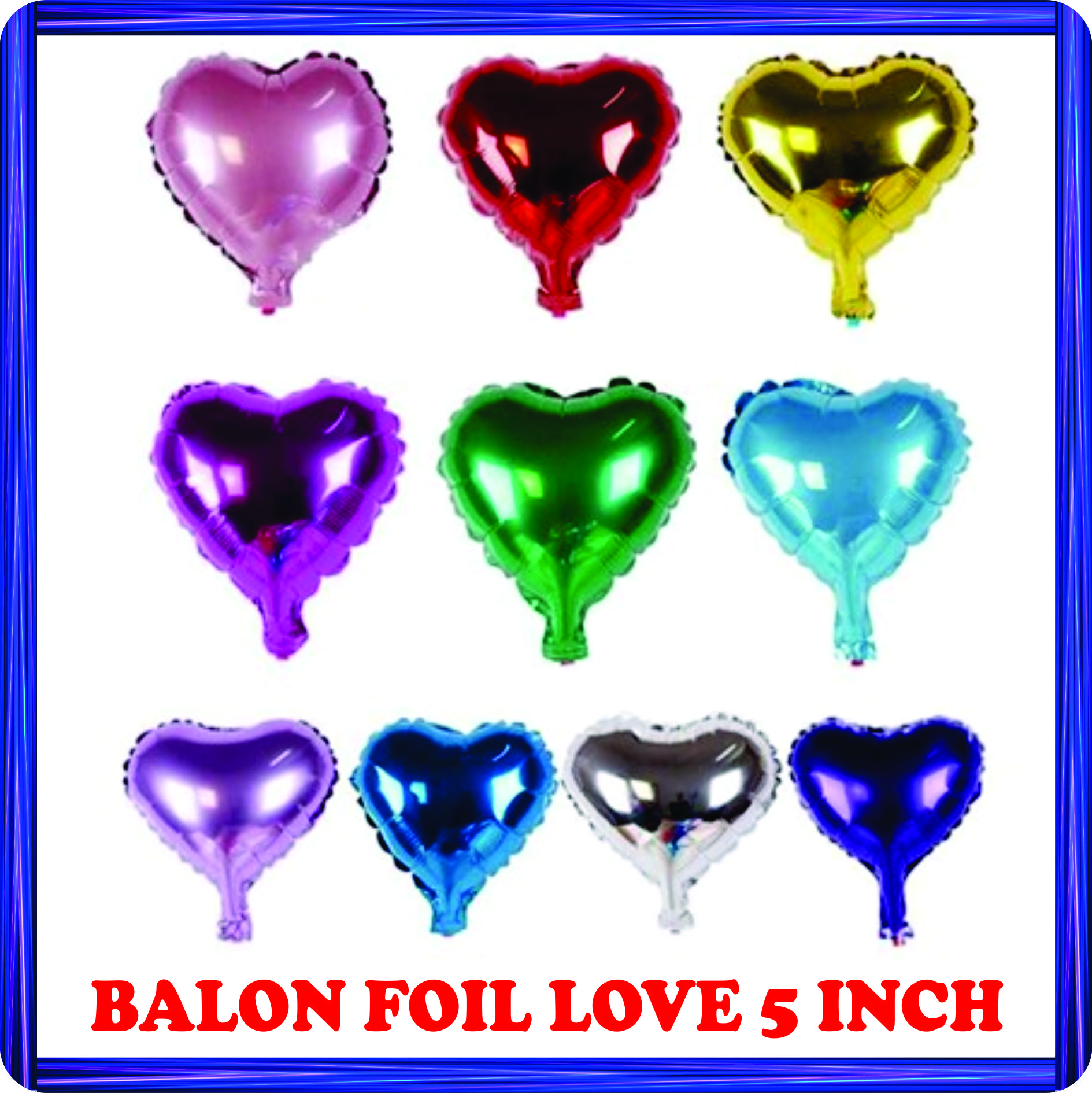 balon foil love 5 inch