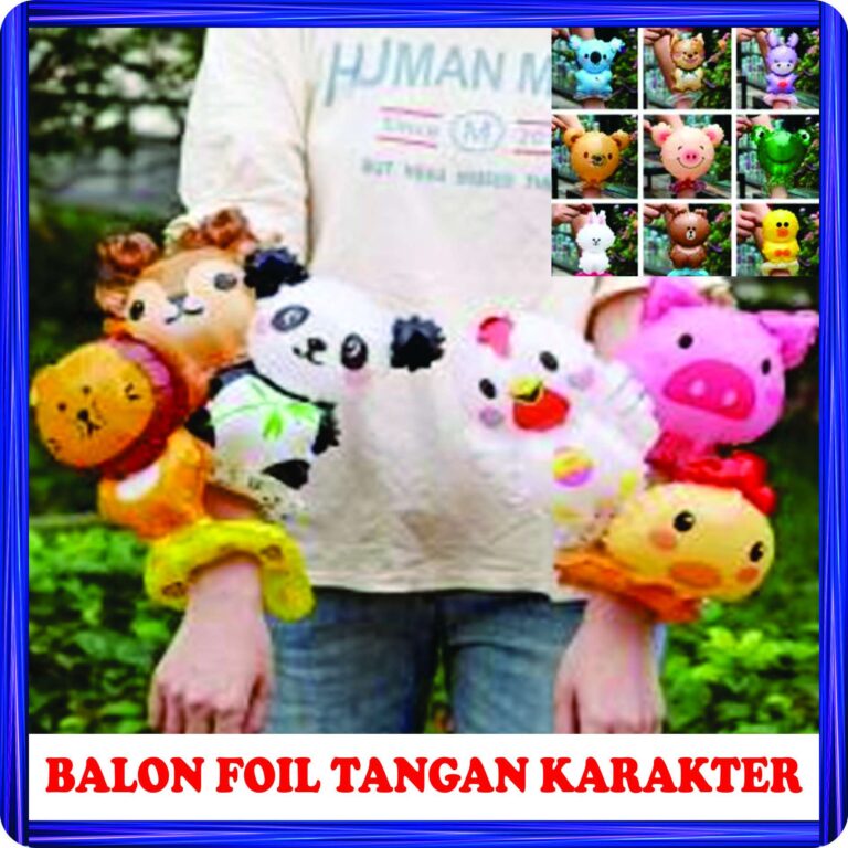balon foil tangan karakter