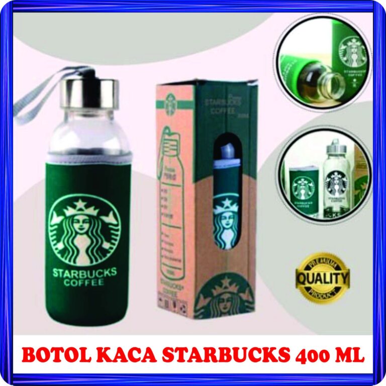 botol kaca starbucks 400 ml