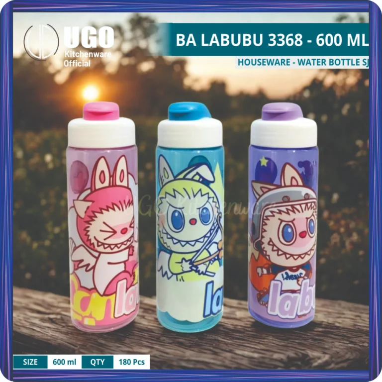 botol karakter ugo 600 ml ba labubu 3368