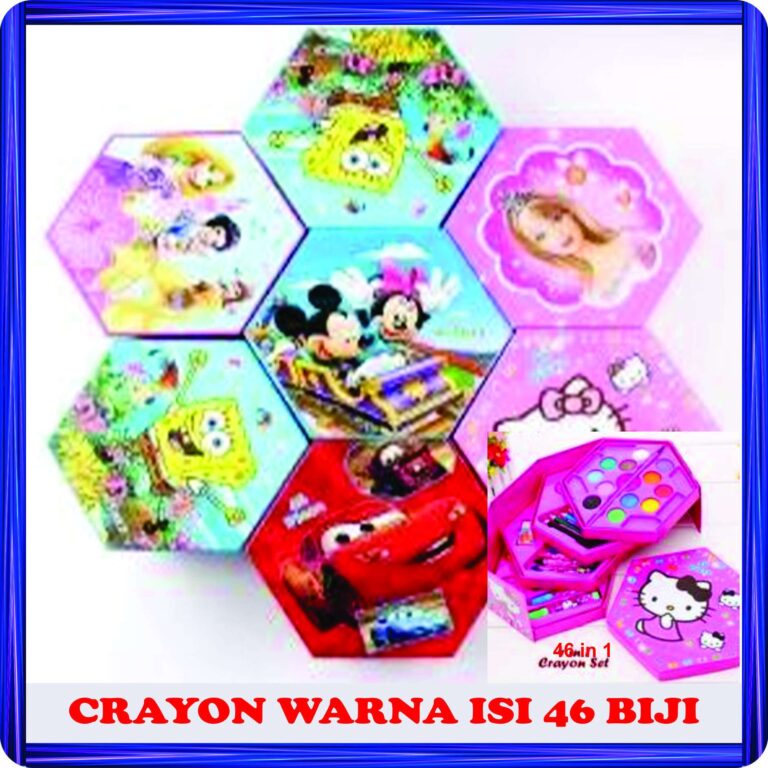 crayon warna isi 46 biji