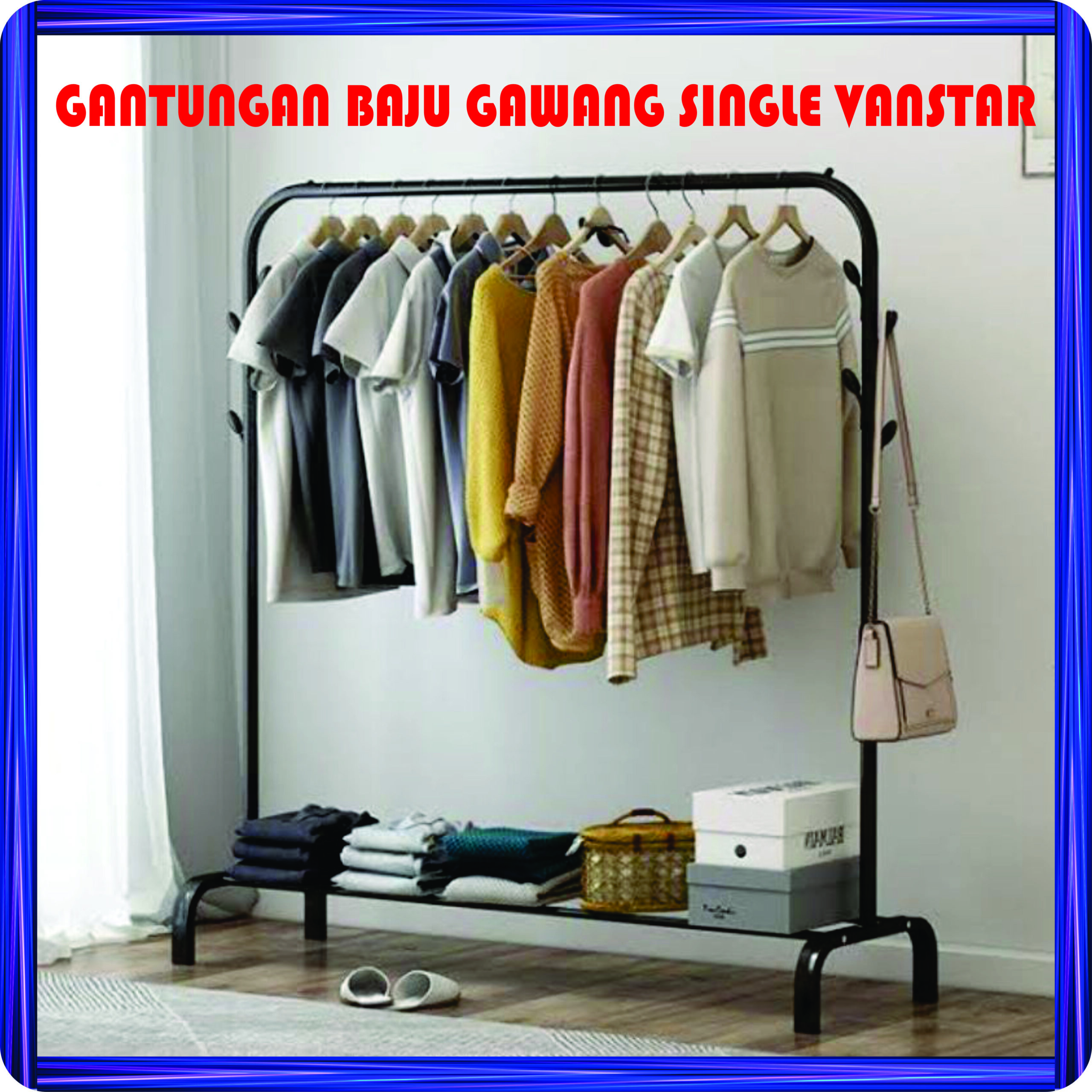 gantungan baju gawang single vanstar