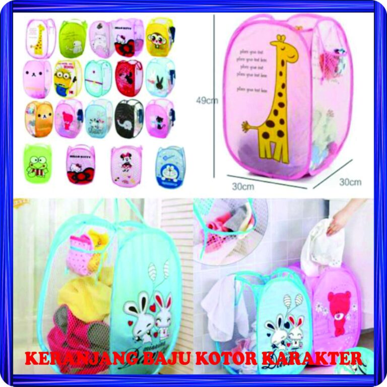 keranjang baju kotor karakter