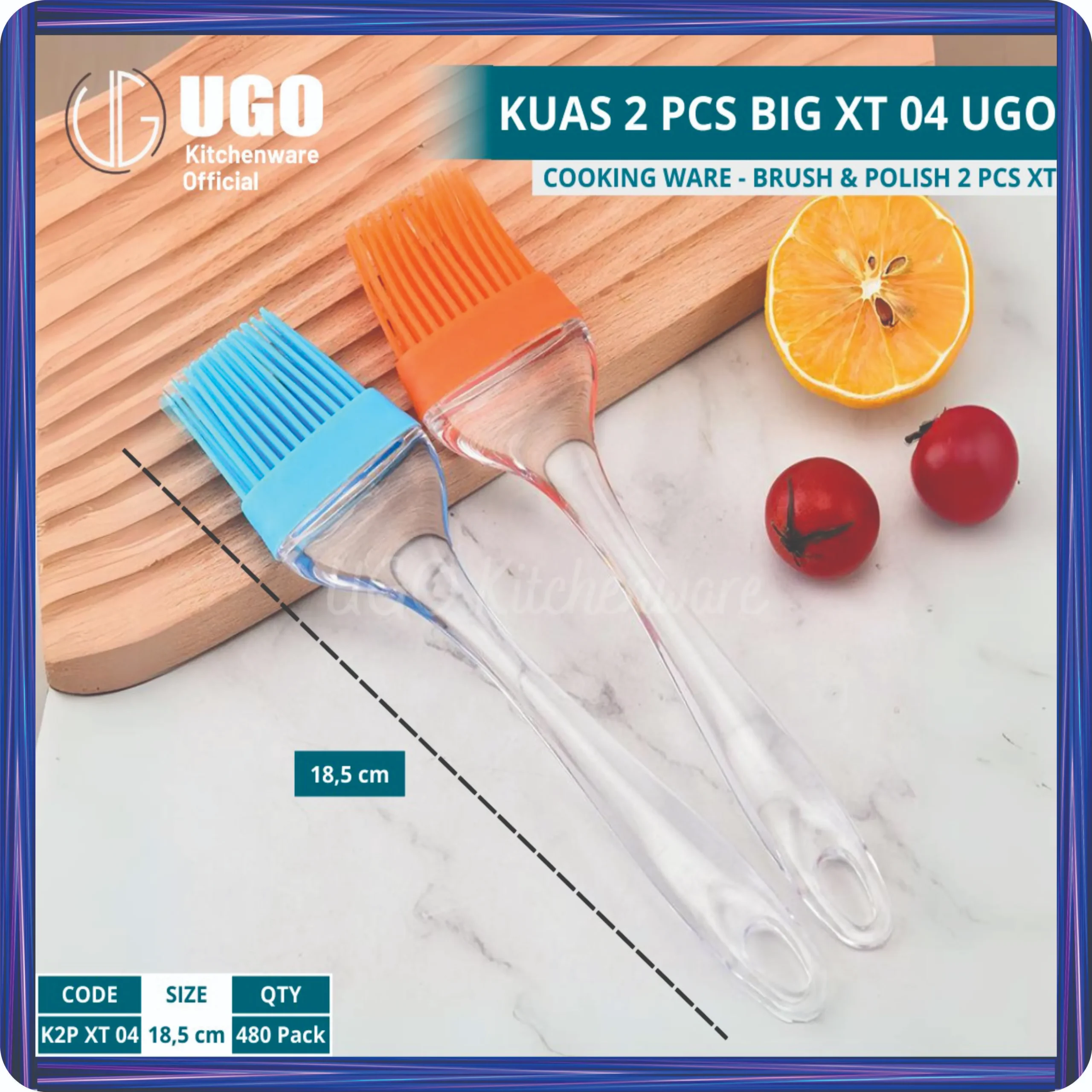 kuas silicon 2 pcs big ugo xt 04