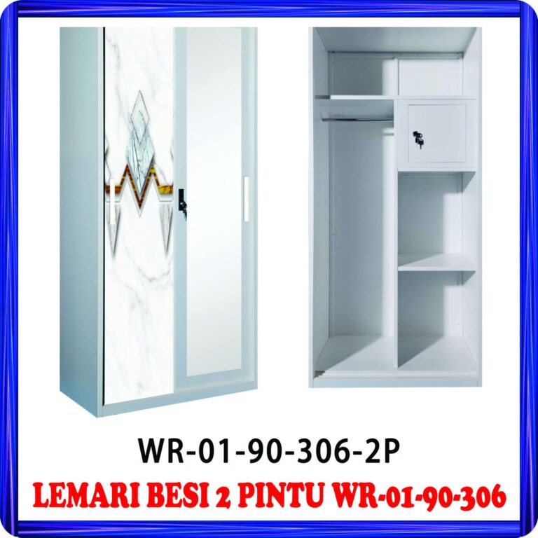 lemari besi 2 pintu wr 01 90 306