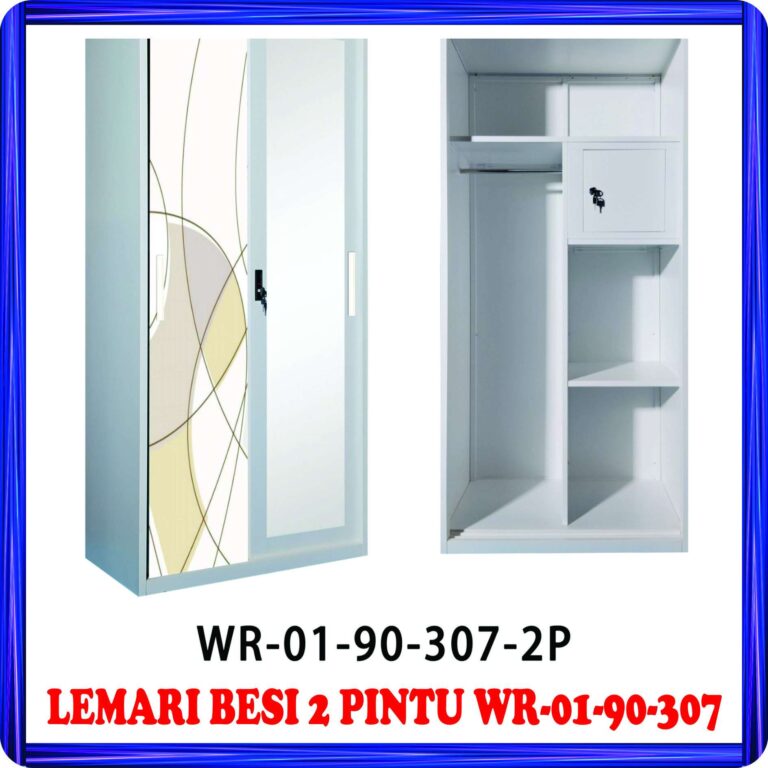 lemari besi 2 pintu wr 01 90 307