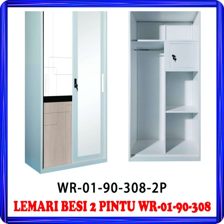 lemari besi 2 pintu wr 01 90 308
