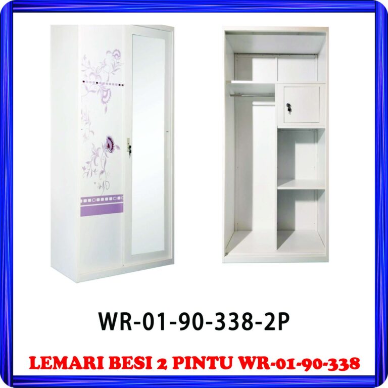 lemari besi 2 pintu wr 01 90 338