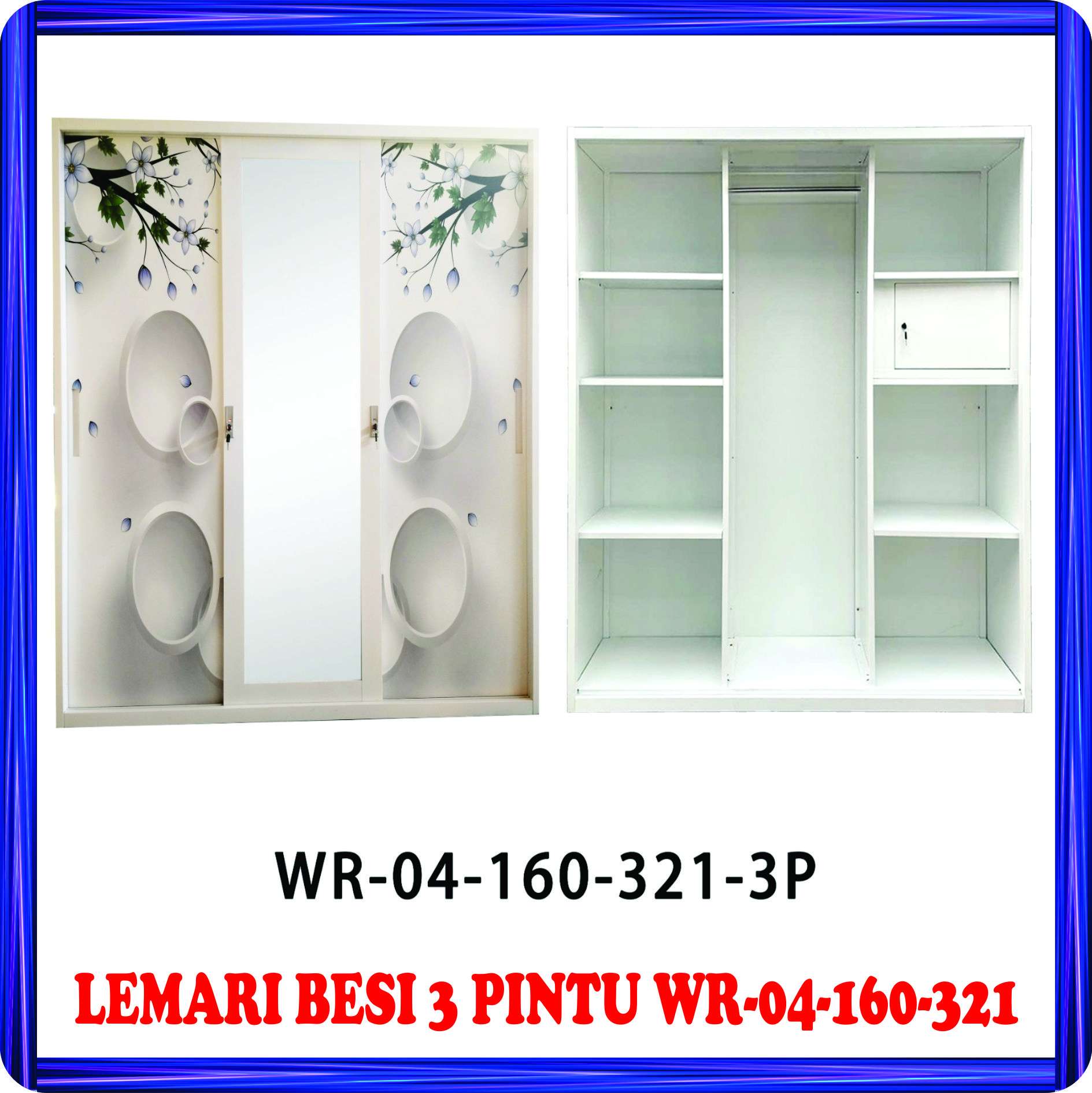 lemari besi 3 pintu wr 04 160 321