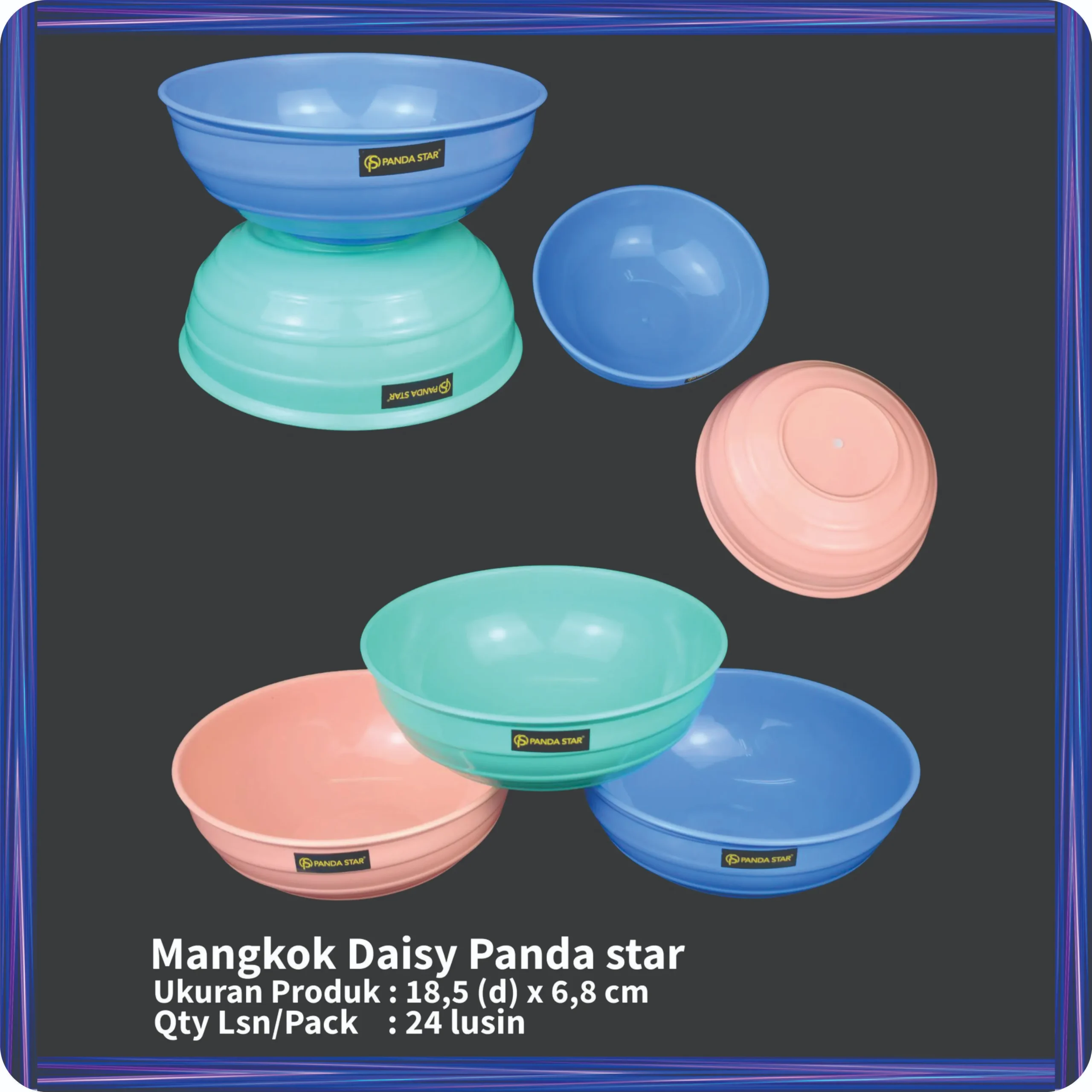 mangkok daisy panda star