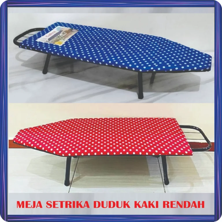 meja setrika duduk kaki rendah