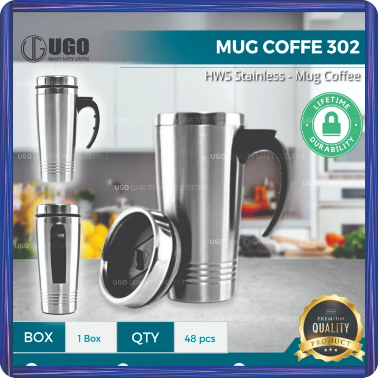 mug coffee stainless ugo jx 302