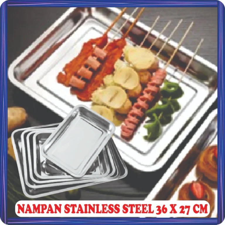 nampan stainless steel 36 x 27 cm