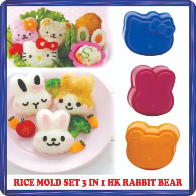 rice mold set 3 in 1 hk rabbit bear
