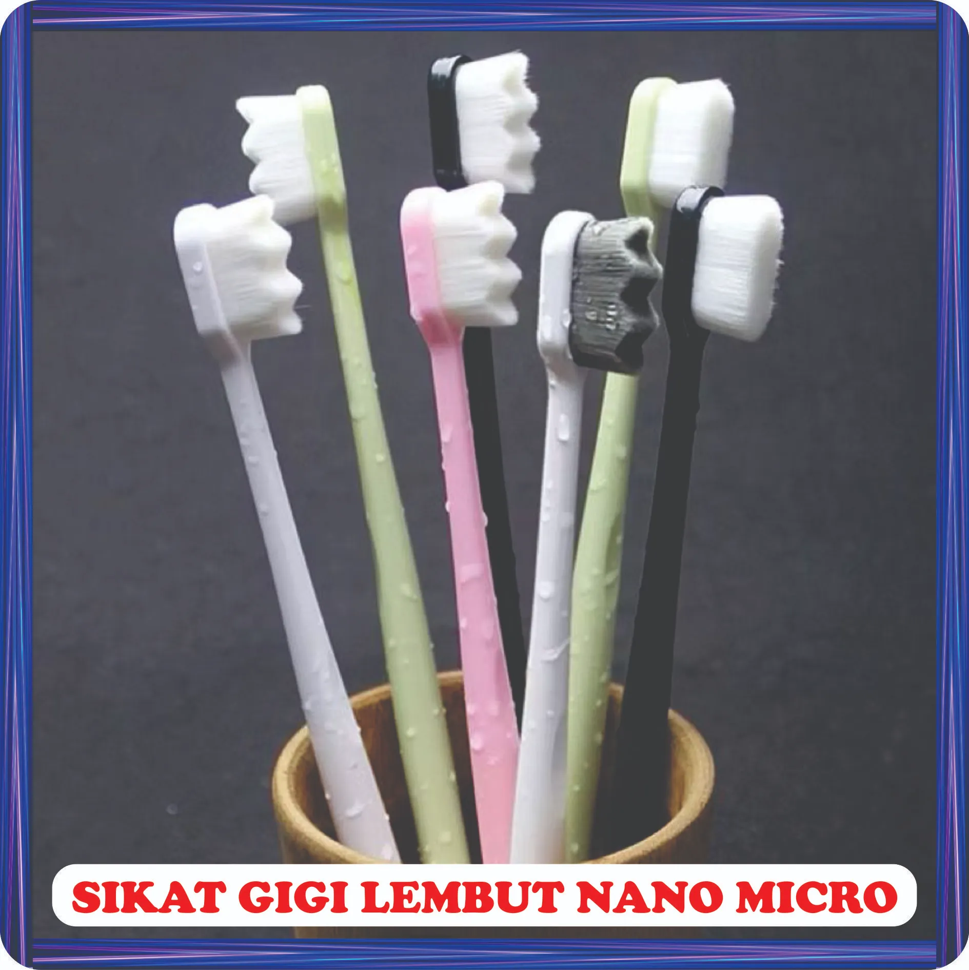 sikat gigi lembut nano micro