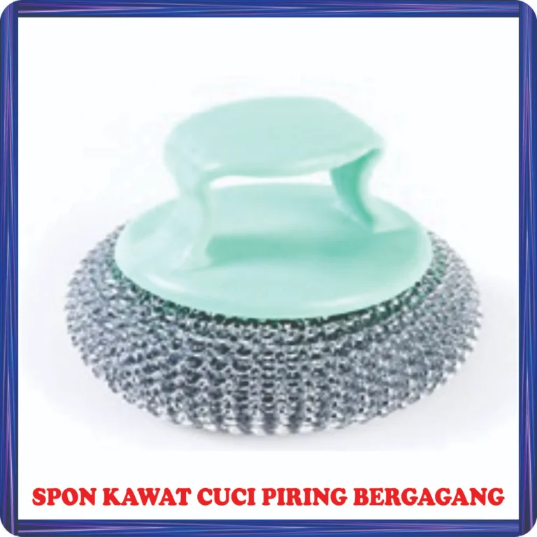spon kawat cuci piring bergagang
