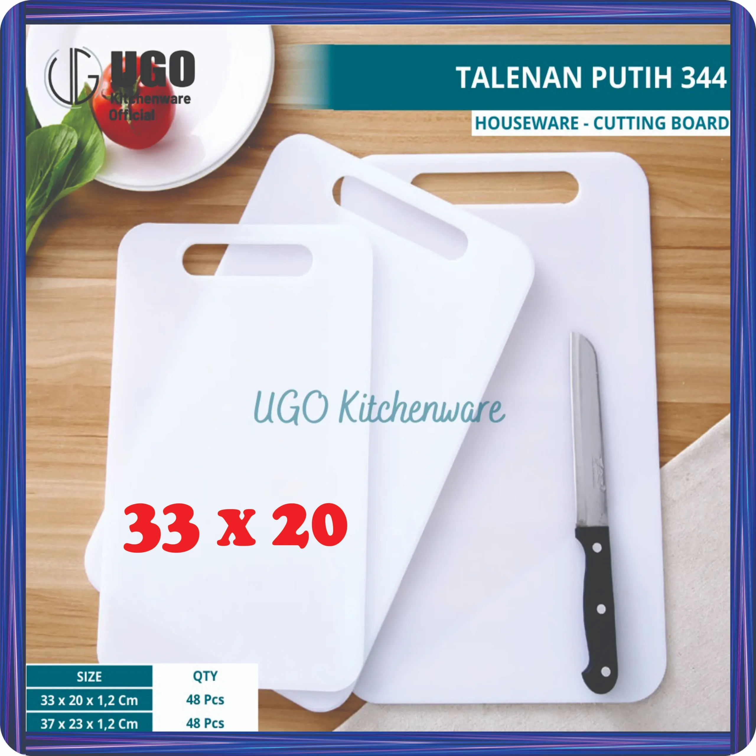 talenan putih 33 x 20 ugo 344