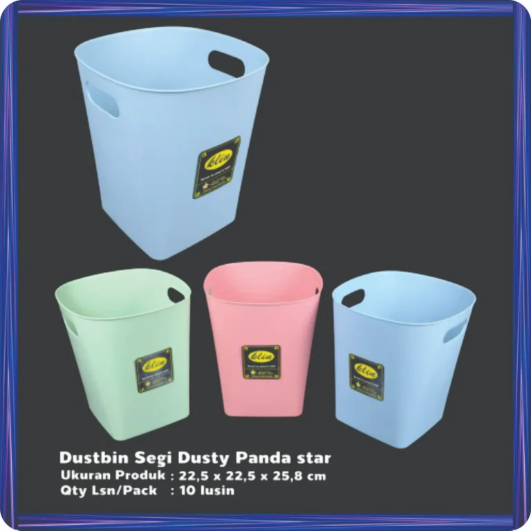tempat sampah segi dusty panda star