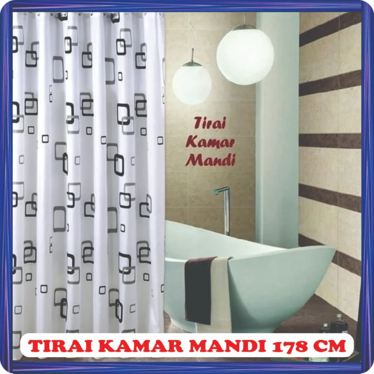tirai kamar mandi 178 cm