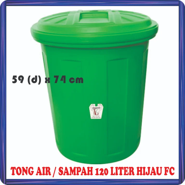 tong air sampah 120 liter hijau fc