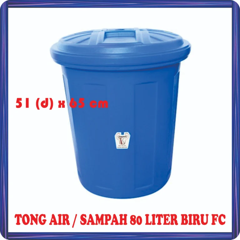 tong air sampah 80 liter biru fc