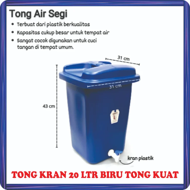 tong kran 20 ltr biru tong kuat