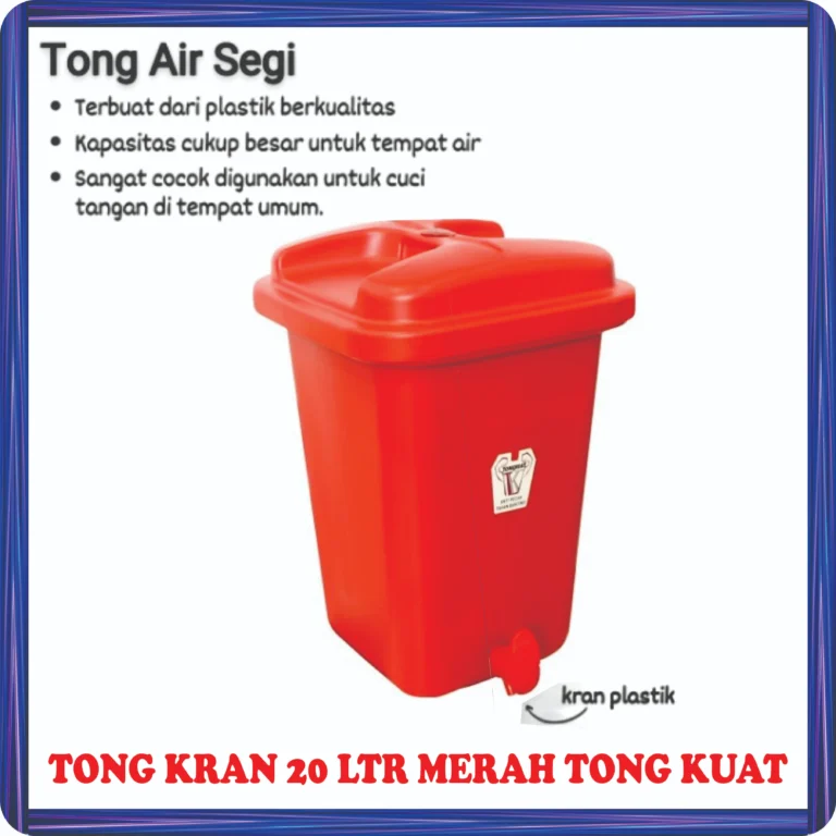 tong kran 20 ltr merah tong kuat